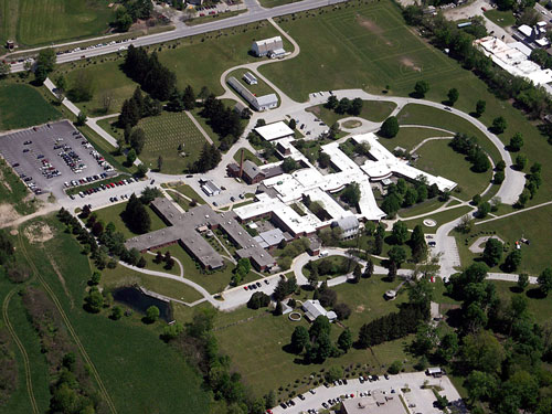 Aerial view of the Vermont Veterans Home